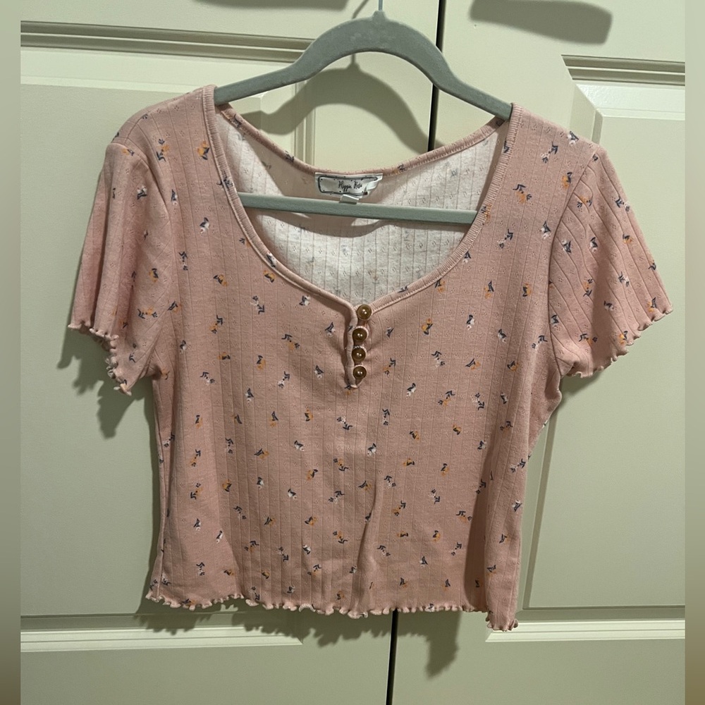 hippie rose flower top